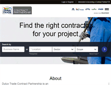 Tablet Screenshot of contractpartnership.co.uk